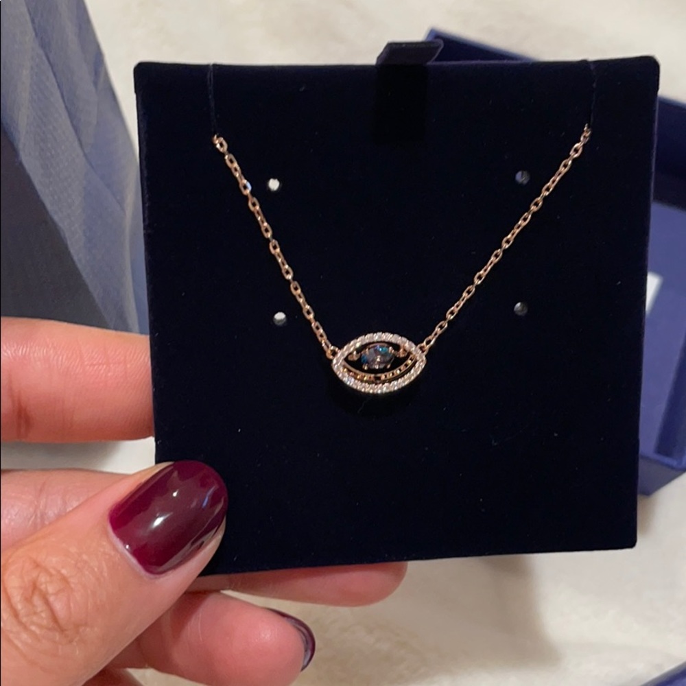 Swarovski evil eye necklace